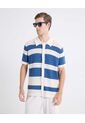 Camisa Tejida De Punto   Para Hombre Beige Seven Seven de Seven Seven