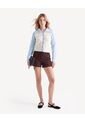 Saco Cardigan Con Contrastes Tejidos  Para Mujer Arena Seven Seven de Seven Seven