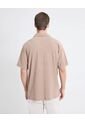 Camisa Textura Rústica  Para Hombre Café Seven Seven de Seven Seven