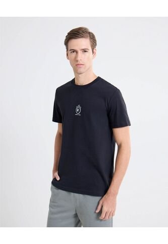 Camiseta Gráfico Minimalista  Para Hombre Negro Seven Seven Seven Seven