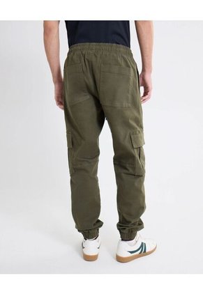 Pantalón Jogger Cargo  Para Hombre Verde Seven Seven