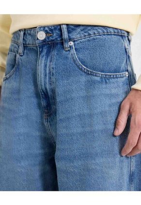 Jean Baggy Medio Oscuro  Para Hombre Azul Seven Seven