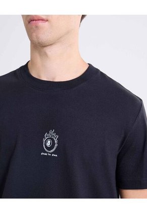 Camiseta Gráfico Minimalista  Para Hombre Negro Seven Seven