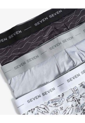 Pack De Bóxer Medio En Microfibra X3 Para Hombre Negro Seven Seven