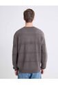 Saco Textura De Rayas  Para Hombre Gris Seven Seven de Seven Seven