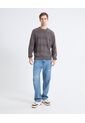 Saco Textura De Rayas  Para Hombre Gris Seven Seven de Seven Seven