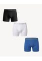 Bóxer Medio En Algodón Suave X3 Para Hombre Azul Seven Seven de Seven Seven