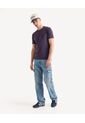 Camiseta Slim Ajustada   Para Hombre Azul Seven Seven de Seven Seven