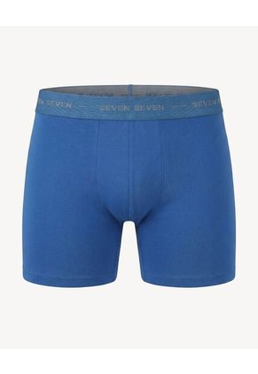 Bóxer Medio En Algodón Suave X3 Para Hombre Azul Seven Seven