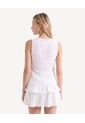 Blusa Ojalillo Con Lazos Frontales  Para Mujer Blanco Seven Seven de Seven Seven