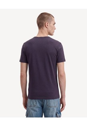 Camiseta Slim Ajustada   Para Hombre Azul Seven Seven
