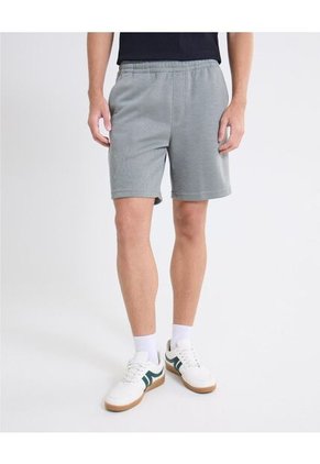 Bermuda Acabado Rib  Para Hombre Gris Seven Seven