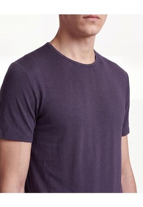 Camiseta Slim Ajustada   Para Hombre Azul Seven Seven