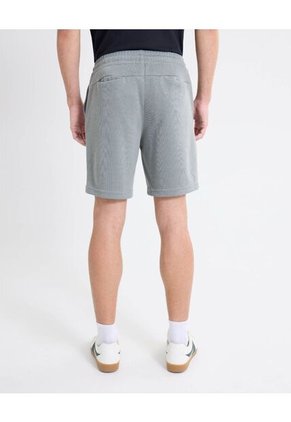 Bermuda Acabado Rib  Para Hombre Gris Seven Seven