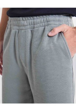 Bermuda Acabado Rib  Para Hombre Gris Seven Seven