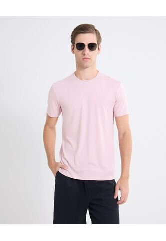 Camiseta Slim Ajustada   Para Hombre Rosado Seven Seven Seven Seven