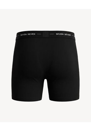 Bóxer Medio En Algodón Suave X3 Para Hombre Azul Seven Seven