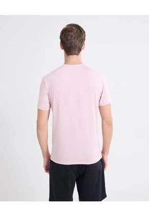 Camiseta Slim Ajustada   Para Hombre Rosado Seven Seven