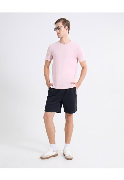 Bermuda Punto De Relieve Sutil  Para Hombre Negro Seven Seven