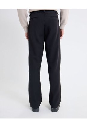 Pantalón Sastre De Corte Actual  Para Hombre Negro Seven Seven