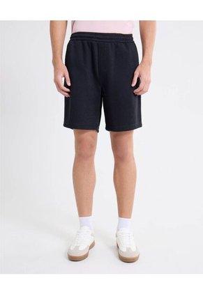 Bermuda Punto De Relieve Sutil  Para Hombre Negro Seven Seven