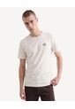 Camiseta Con Detalle Frontal  Para Hombre Beige Seven Seven de Seven Seven