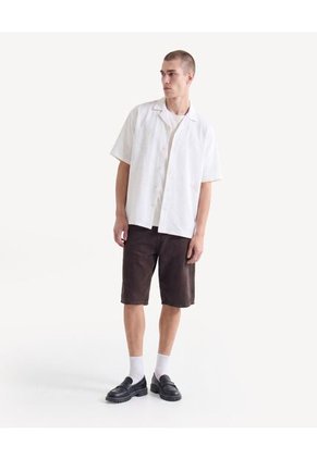 Camiseta Con Detalle Frontal  Para Hombre Beige Seven Seven