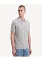 Polo Tricot  Regular  Para Hombre Gris Seven Seven de Seven Seven