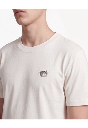 Camiseta Con Detalle Frontal  Para Hombre Beige Seven Seven