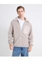 Chaqueta Tejida Con Borrego  Para Hombre Beige Seven Seven de Seven Seven