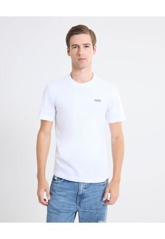 Camiseta Detalle Gráfico  Para Hombre Blanco Seven Seven Seven Seven