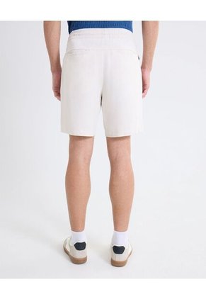 Bermuda Rústica De Cordón Ajustable  Para Hombre Beige Seven Seven