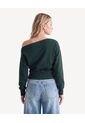 Buzo Cuello Ojal Contemporáneo  Para Mujer Verde Seven Seven de Seven Seven