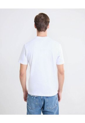 Camiseta Detalle Gráfico  Para Hombre Blanco Seven Seven