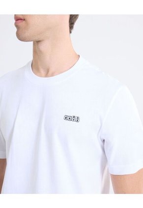 Camiseta Detalle Gráfico  Para Hombre Blanco Seven Seven