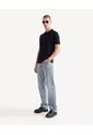Polo Tejido En Tricot  Para Hombre Negro Seven Seven de Seven Seven
