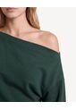Buzo Cuello Ojal Contemporáneo  Para Mujer Verde Seven Seven de Seven Seven