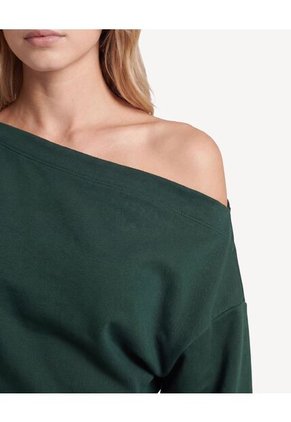 Buzo Cuello Ojal Contemporáneo  Para Mujer Verde Seven Seven