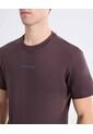 Camiseta Acento Visual Frontal  Para Hombre Café Seven Seven de Seven Seven