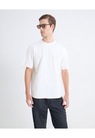 Camiseta De Caída Fluida  Para Hombre Blanco Seven Seven Seven Seven