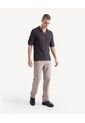 Polo Tejido Abierto  Para Hombre Gris Seven Seven de Seven Seven