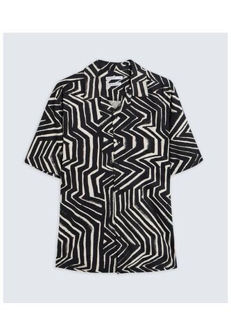 Camisa Para Hombre Manga Corta  Color Negro Marca Seven Seven #45012093 Seven Seven