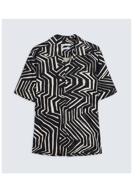 Camisa Para Hombre Manga Corta  Color Negro Marca Seven Seven #45012093