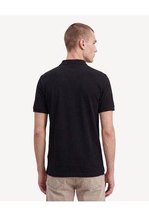 Polo Regular Sport  Para Hombre Negro Seven Seven