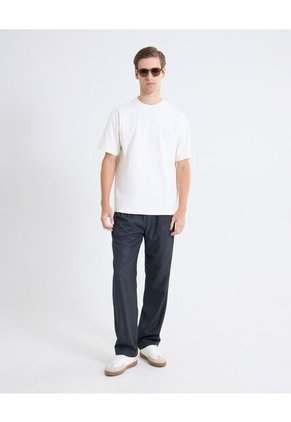 Camiseta De Caída Fluida  Para Hombre Blanco Seven Seven