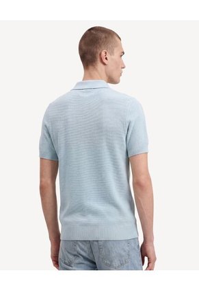 Polo Confort En Tricot  Para Hombre Celeste Seven Seven