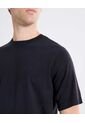 Camiseta Tejida De Relieve Sutil  Para Hombre Negro Seven Seven de Seven Seven