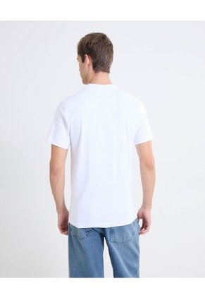 Camiseta Básica Ligera  Para Hombre Blanco Seven Seven