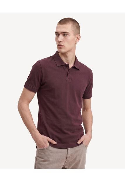 Polo Basica En Sport  Para Hombre Café Seven Seven