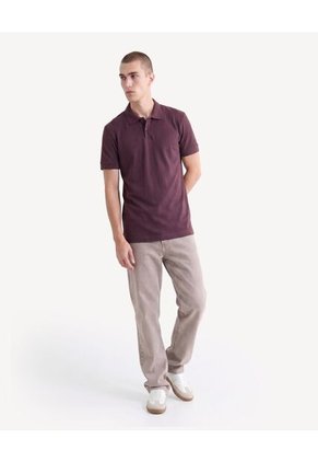 Polo Basica En Sport  Para Hombre Café Seven Seven